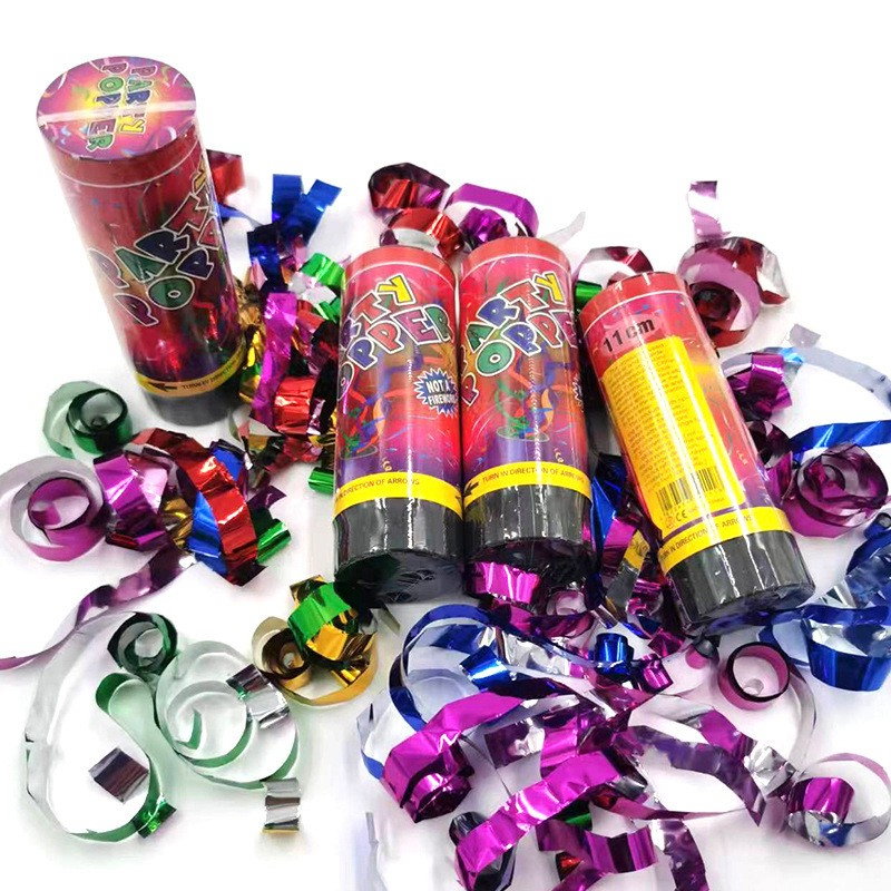 Tun de Confetti, Flippy, Party Popper 20 cm, Model Panglici din Folie, Multicolor [5]