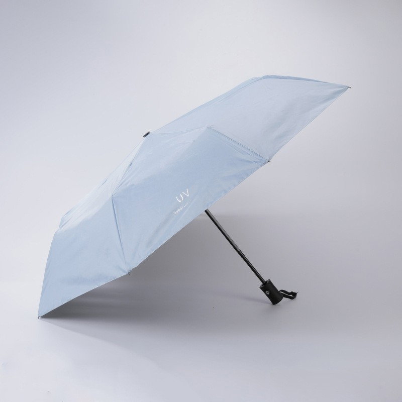 Umbrela, Flippy, Protectie UV Soare, Protectie Ploaie, Pliabila, din Vinil si Otel, 96 x 67 cm, Albastru [4]