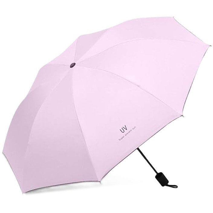 Umbrela, Flippy, Protectie UV Soare, Protectie Ploaie, Pliabila, din Vinil si Otel, 96 x 67 cm, Roz [1]