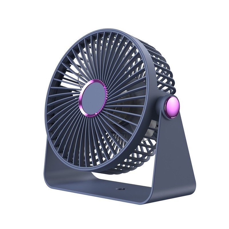 Ventilator 2in1, Flippy, de Masa/de Perete, Incarcare USB, 3.7 V, 4.5 W, 1200 mAh, 17.5 x 17 x 7.6 cm, Albastru Fumuriu [1]