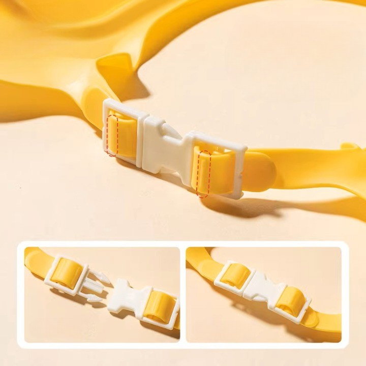 Viziera de Protectie Baie Pentru Copii, Fippy, Model Coronita Leu, Dimensiune ajustabila, Durabil, Usor de curatat, Impotriva Samponului, pentru Ochi si Urechi, TPE+PP, 21x20.5 cm, Galben [4]