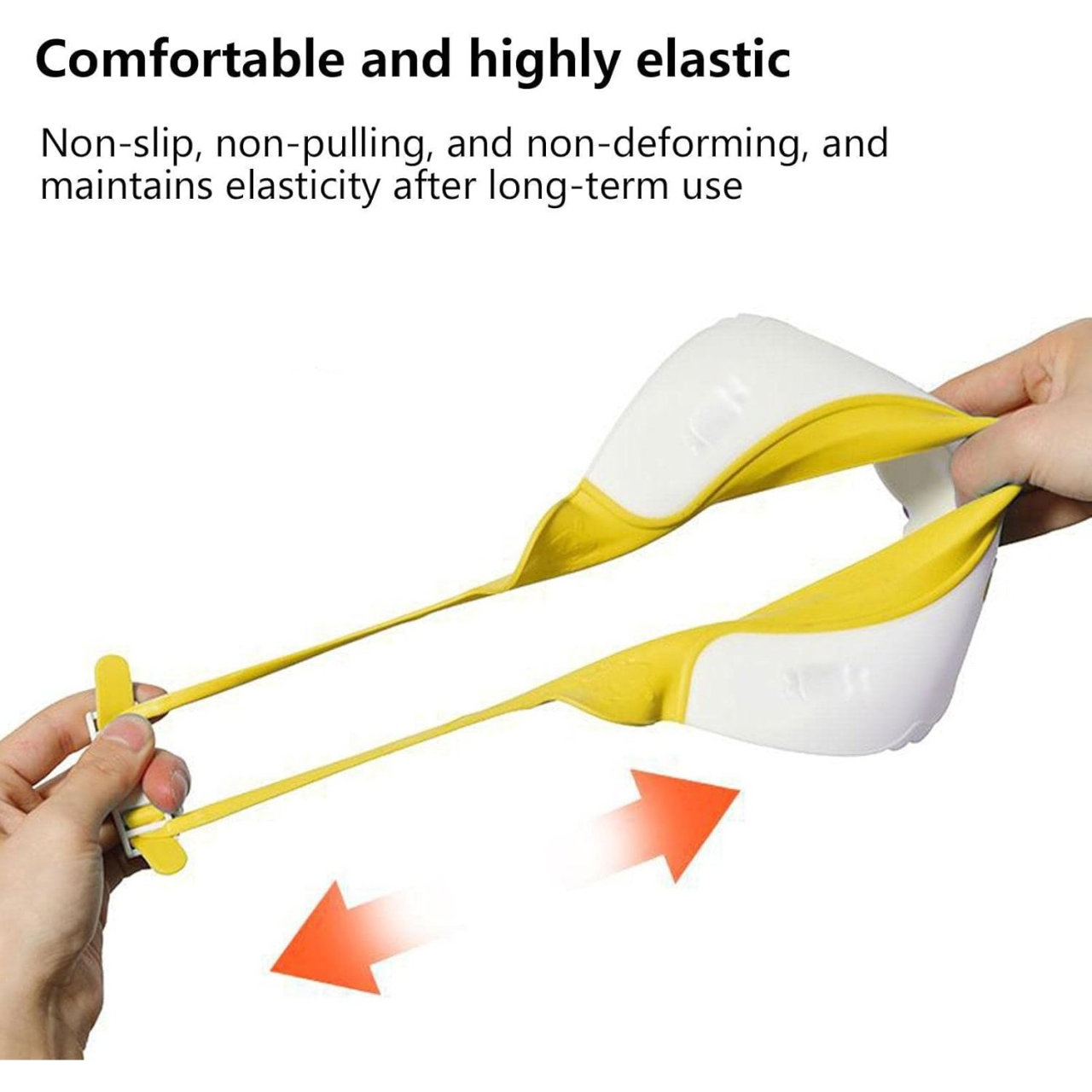 Viziera de Protectie Baie Pentru Copii, Fippy, Model Dinozaur, Dimensiune ajustabila, Durabil, Usor de curatat, Impotriva Samponului, pentru Ochi si Urechi, TPE+PP, 22x21 cm, Galben [8]