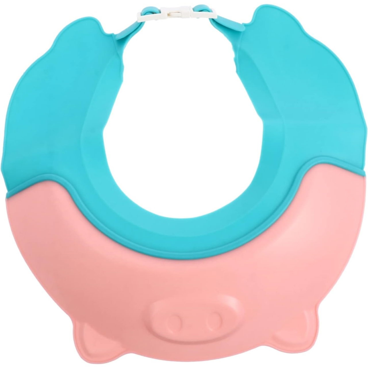 Viziera de Protectie Baie Pentru Copii, Fippy, Model Purcelus, Dimensiune ajustabila, Durabil, Usor de curatat, Impotriva Samponului, pentru Ochi si Urechi, TPE+PP, 23x23 cm, Roz [14]