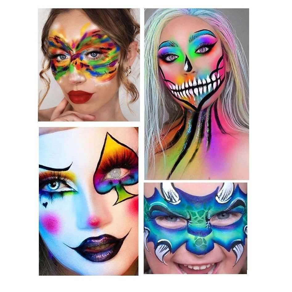 Vopsea pentru Fata/Corp, Flippy, pe Baza de Ulei, 10g, 2.8 x 3.1 cm, Mov [2]