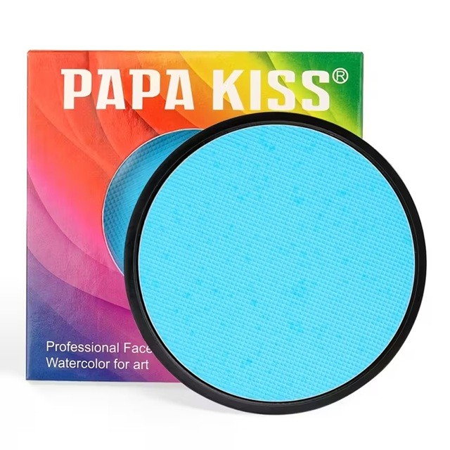 Vopsea pentru Fata si Corp, Flippy, cu Pigment Fosforescent, 30 g, Activare cu Apa, Albastru Deschis [3]