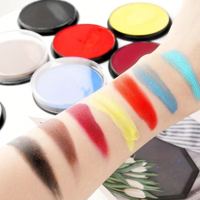 Vopsea pentru Fata si Corp, Flippy, cu Pigment Fosforescent, 30 g, Activare cu Apa, Negru [3]