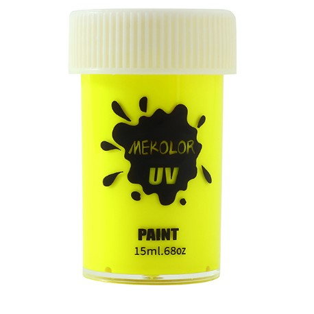 Vopsea pentru Fata si Corp, Flippy, cu Pigment Fosforescent UV, 15 ml, Galben [1]