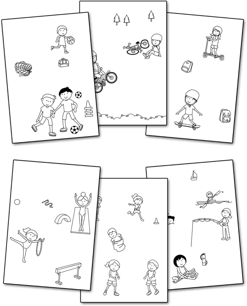 Water Magic: Carte de colorat Ora de sport [3]