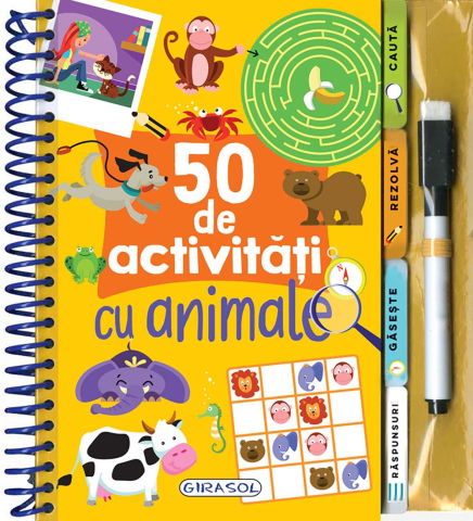 Carti pentru copii - 50 de activitati cu animale