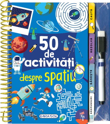 Carti pentru copii - 50 de activitati despre spatiu