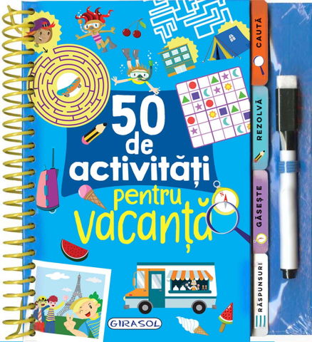 Carti pentru copii - 50 de activitati pentru vacanta