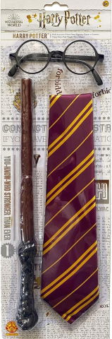 Accesorii carnaval - Accesorii Harry Potter - Bagheta, cravata & ochelari