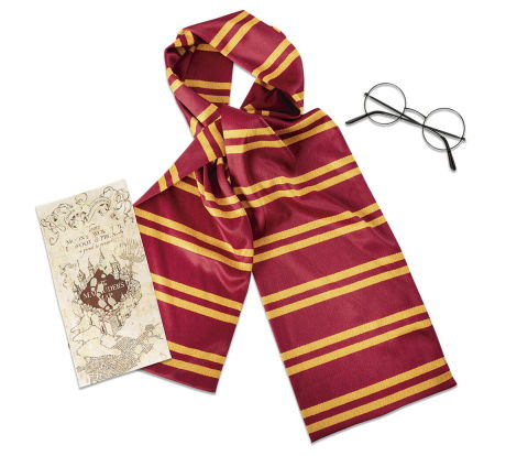 Accesorii carnaval - Accesorii Harry Potter - Esarfa, ochelari & harta