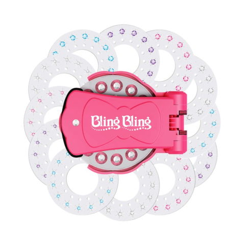 Jucarii educative - Aparat aplicare strasuri Flippy, Plastic, 11.5x9.5x8 cm, Multicolor