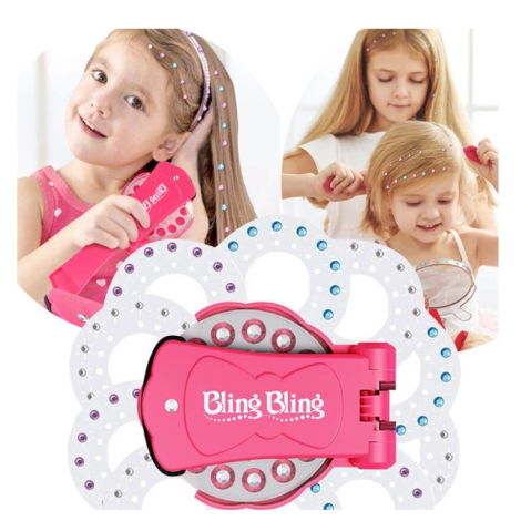 Jucarii educative - Aparat aplicare strasuri Flippy, Plastic, 11.5x9.5x8 cm, Multicolor