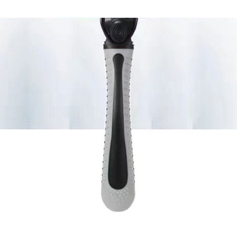 Articole pentru baie - Aparat de Ras Manual, Flippy, din Otel Inoxidabil, Suport Lama + 7 Capete de Schimb Incluse, Cutie pentru Lame, Negru