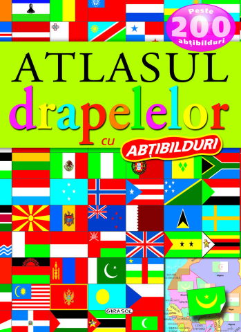 Carti pentru copii - Atlasul drapelelor cu abtibilduri