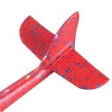 Jucarii Senzoriale, Fidget Toys - Avion Planor Flippy, cu Lumini pe Toata Lungimea, din Poliester, 48 cm, Rosu