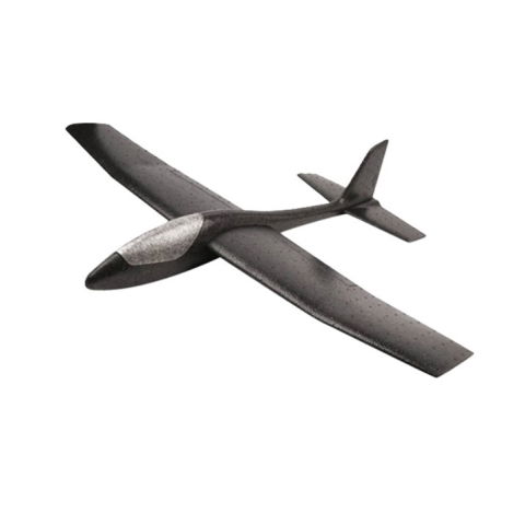 Jucarii si Jocuri - Avion Zburator, Flippy, Tip Planor, 83 cm Lungime, +3 Ani, din Polistiren, Aruncare 10 - 30 m, Negru