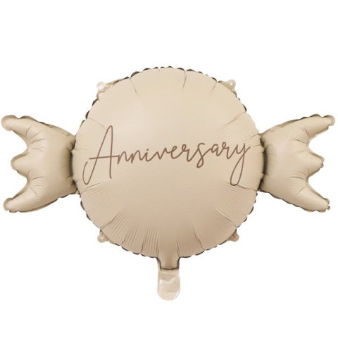 Figurine si Baloane 3D - Balon din Folie Metalizata, Flippy, Figurina Animata, Model Bombonica Aniversara, 69 x 49.5 cm, Ambalaj Individual, Pai Inclus, Umflare cu Aer sau Heliu, Maro