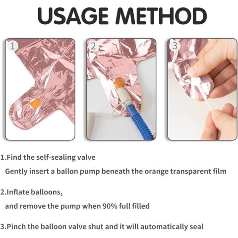 Cifre - Balon din Folie Metalizata Flippy, Figurina Cifra, Tema Aniversare 100 cm, Ambalaj Individual, Pai inclus, Umflare cu Aer sau Heliu, Coral, Rose, Cifra 4