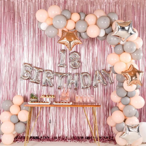 Cifre - Balon din Folie Metalizata Flippy, Figurina Cifra, Tema Aniversare 40 cm, Ambalaj Individual, Pai inclus, Umflare cu Aer sau Heliu, Argintiu, Cifra 8