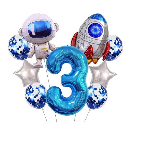 Figurine si Baloane 3D - Balon din Folie Metalizata, Flippy, Figurina Stea, Model Simplu, Tematica Aniversare, 40 cm, Ambalaj Individual, Pai Inclus, Umflare cu Aer sau Heliu, Argintiu