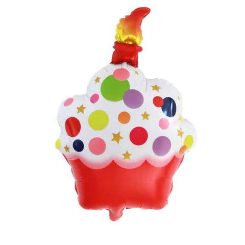 Figurine si Baloane 3D - Balon din Folie Metalizata, Flippy, Figurine Dulciuri, Model 2, Tematica Prajitura Aniversara, 68x44 cm, Ambalaj Individual, Pai Inclus, Umflare cu Aer sau Heliu, Multicolor