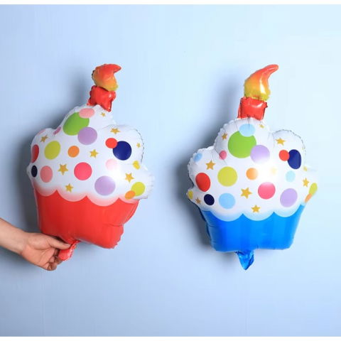 Figurine si Baloane 3D - Balon din Folie Metalizata, Flippy, Figurine Dulciuri, Model 2, Tematica Prajitura Aniversara, 68x44 cm, Ambalaj Individual, Pai Inclus, Umflare cu Aer sau Heliu, Multicolor