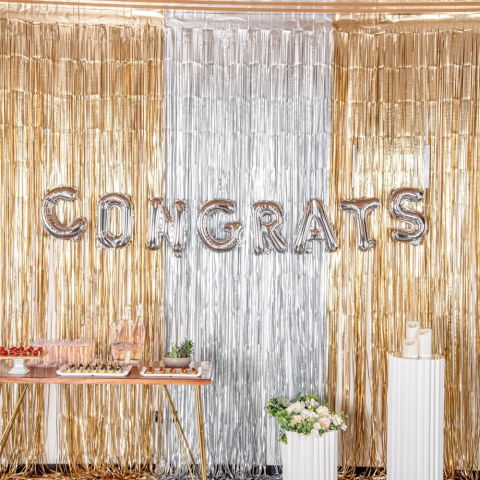 Litere - Balon Folie Metalizata Litera G, Flippy, 80 cm, Umflati cu Heliu sau Aer, Ambalaj Individual, Pai inclus, Argintiu