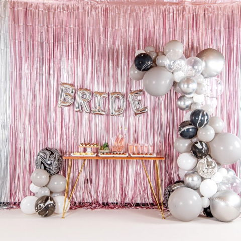 Litere - Balon Folie Metalizata Litera I, Flippy, 80 cm, Umflati cu Heliu sau Aer, Ambalaj Individual, Pai inclus, Argintiu