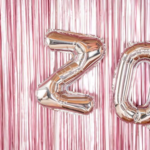 Petrecere - Balon Folie Metalizata Litera Z, Flippy, 80 cm, Umflati cu Heliu sau Aer, Ambalaj Individual, Pai inclus, Argintiu