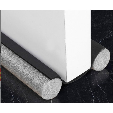 Best deals - Banda de Izolare a Usii, Flippy, Banda Anti-Curent, Anti-Zgomot, Anti-Praf, Opritor Izolator, 90cm, Negru