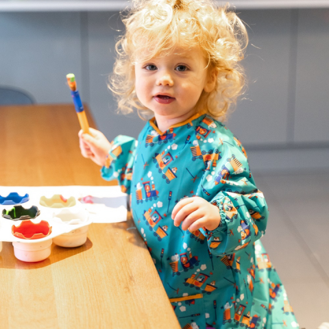 Accesorii hranire - Baveta lunga cu buzunar - Trenulete