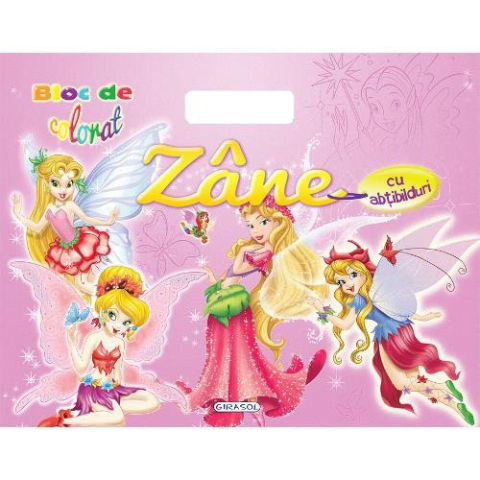 Carti pentru copii - Bloc de desen cu abtibilduri - Zane
