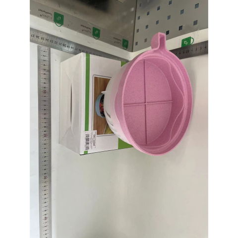 Ustensile pentru Bucătărie - Bol Feliator pentru Salata, Flippy, Castron Multifunctional pentru Legume si Fructe, pentru Spalat si Taiat Legumele, cu Scurgere si Tocator, Ergonomic, Protectie pentru Maini, 21x18.5x11.5 cm, Roz