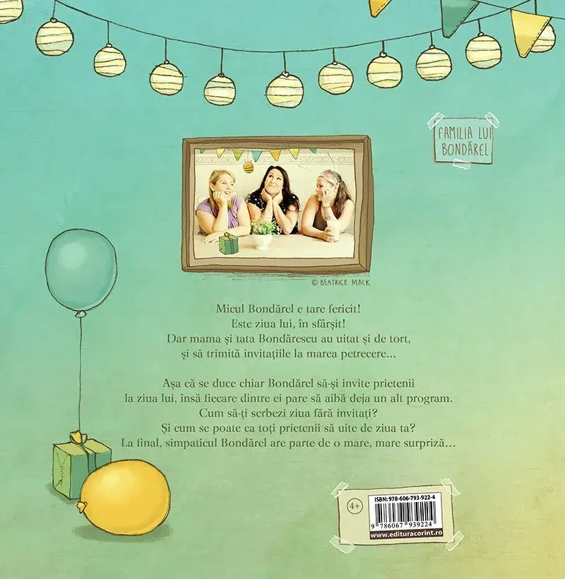 Carti pentru copii - Bondarel isi serbeaza ziua