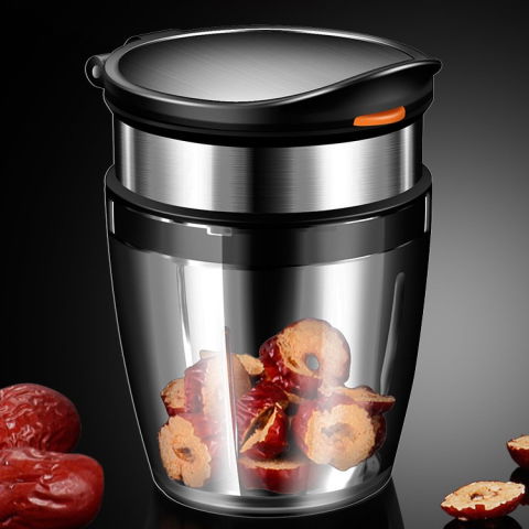 50 - 100 LEI - Borcan Feliator de Fructe si Legume, Flippy, Lame in Inox Incorporate, Feliator pentru Fructe si Legume de Dimensiuni Mici si Medii, 10.5 x 6 cm, Negru