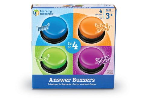 Pentru clasa - Buzzers (cu sunete pentru raspuns) - set 4 buc