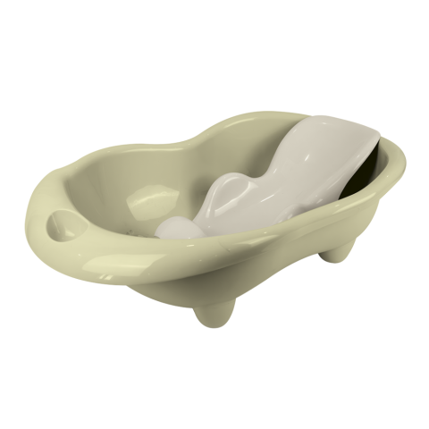 Articole baie - Cadita cu suport anatomic Hippo - Verde Eco