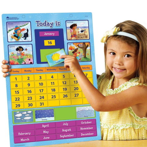 Vreme si timp - Calendar educativ magnetic