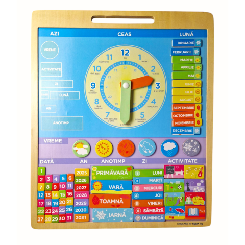 Vreme si timp - Calendar magnetic vremea - limba romana