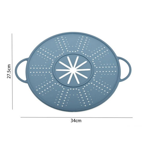 50 - 100 LEI - Capac Sita pentru Tigaie, Flippy, 28 inch, Capac din Silicon pentru Scuregere, Rezistent la Remperaturi ridicate, Anti-Stropire, Deflector de Ulei, Verde deschis