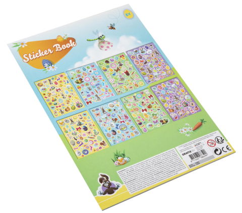 10 - 25 LEI - Carte cu abtibilduri - Paste vesel