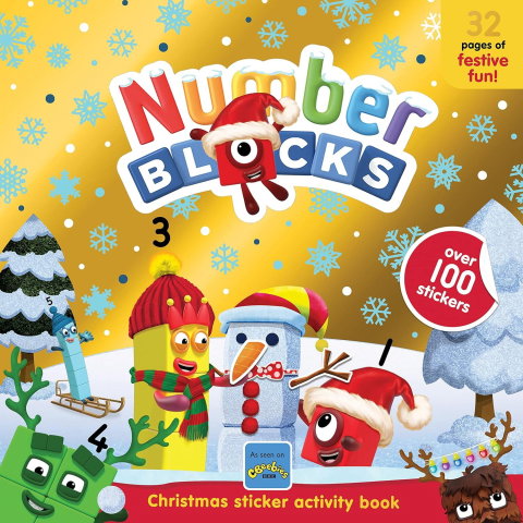 Import - Carte cu abtibilduri si activitati Numberblocks - Magia Craciunului