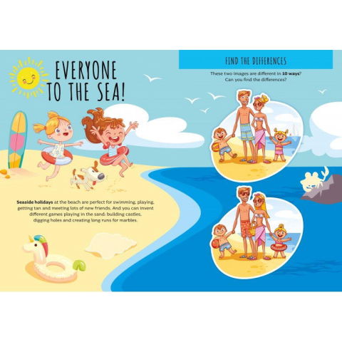 Carti pentru copii - Carte de activitati cu abtibilduri - In vacanta