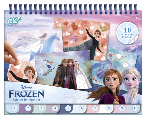 EduclassReseller - Carte de colorat & abtibilduri cu numere - Frozen