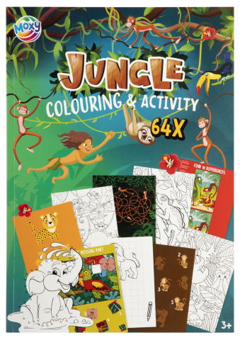 EduclassReseller - Carte de colorat cu activitati - Jungla