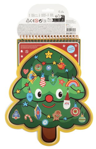 10 - 25 LEI - Carte de colorat cu carioci - Bradut de Craciun