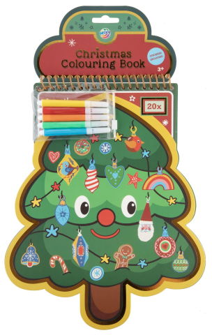 10 - 25 LEI - Carte de colorat cu carioci - Bradut de Craciun